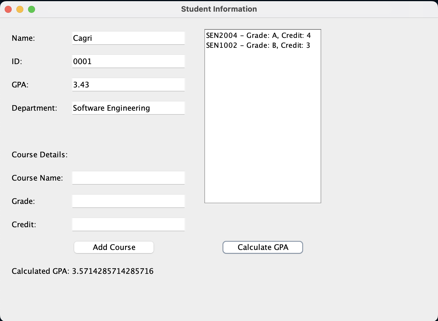 Image of GpaCalculator Project